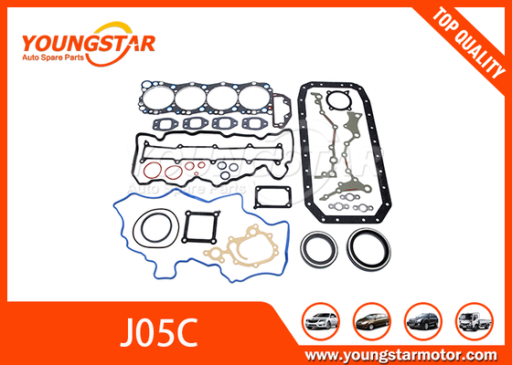 Kompletny zestaw gasketów OEM 04010-0689 dla silnika Hino J05C z materiałem odpornym na ciepło